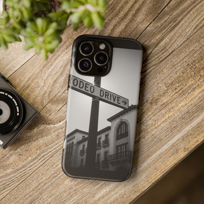 Rodeo Drive Phone Case | Los Angeles Aesthetic Black & White Photography | Luxury LA Street Tough Case for iPhone & Samsung