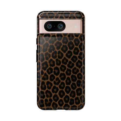 Brown Leopard Print Phone Case | Classic Animal Print Aesthetic Tough Protective Case