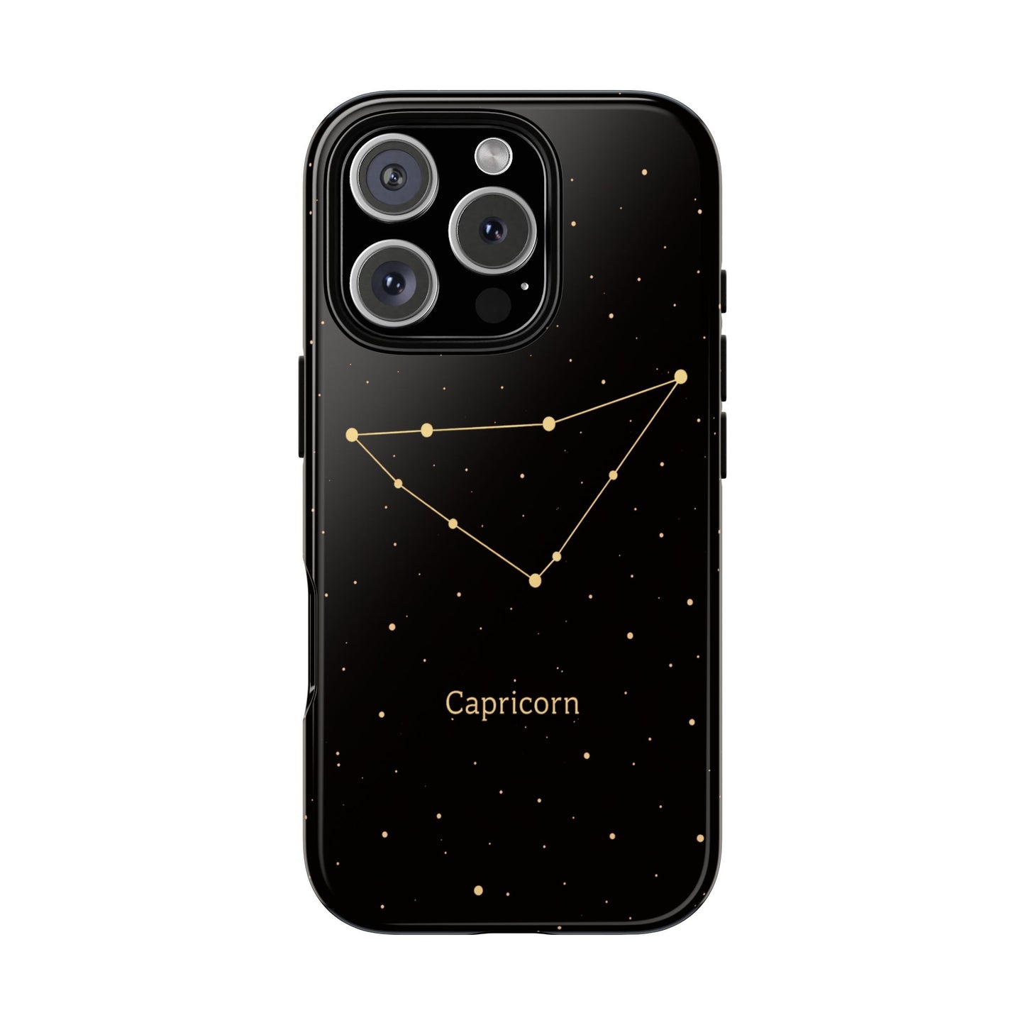 Capricorn Zodiac Constellation Phone Case – Luxe Gold Celestial Cover