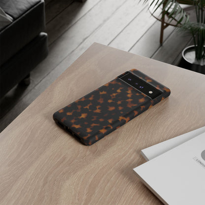 Tortoiseshell Phone Case – Brown Leopard Pattern Luxury Tough Protective Case