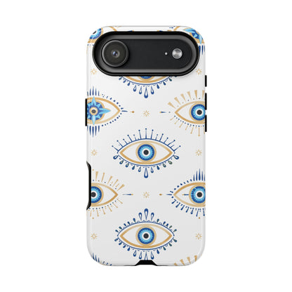 Blue Evil Eye Phone Case – Protective Slim Shockproof Cover for Iphone, Samsung Galaxy and Pixel
