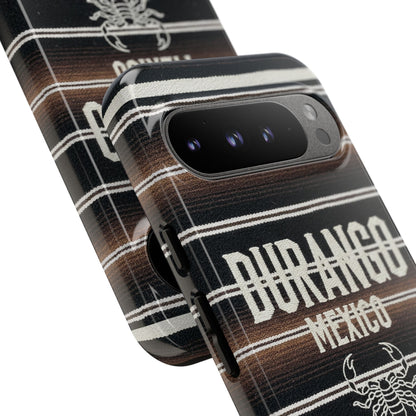Durango Mexico Phone Case | Serape Scorpion Western Design | Mexican Heritage Tough Case for iPhone & Samsung