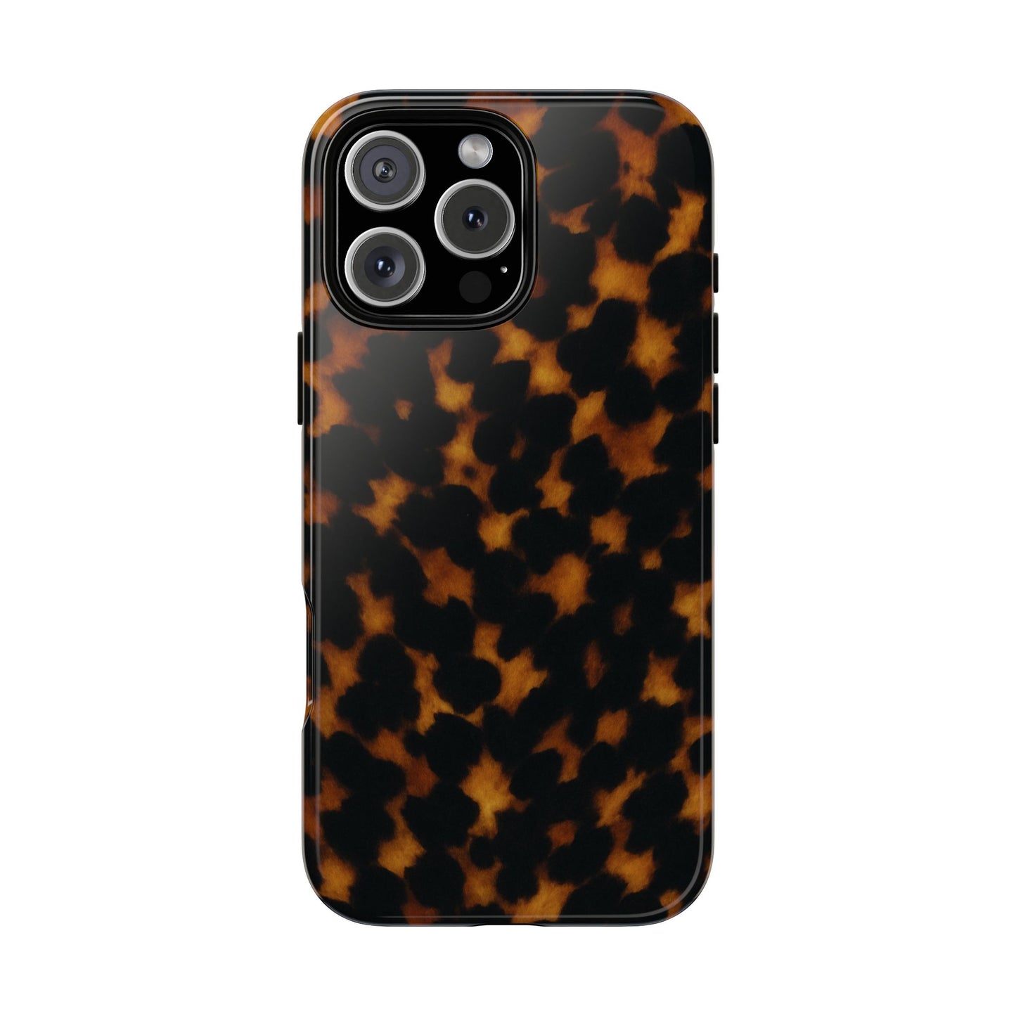 Tortoiseshell Phone Case – Brown Leopard Pattern Luxury Tough Protective Case
