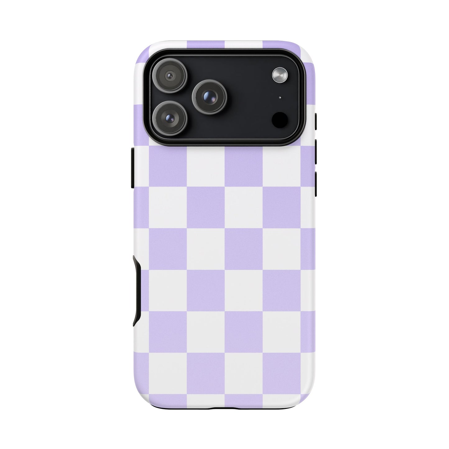 Lavender Checkerboard Phone Case | Pastel Aesthetic Tough Case