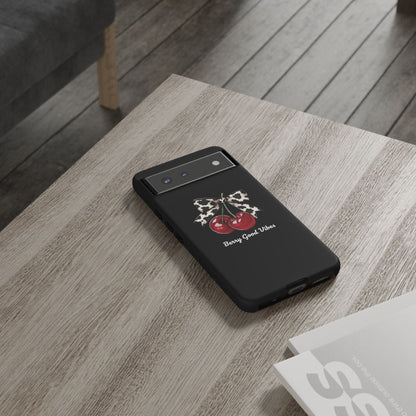 Cherry Cow Print Phone Case | Coquette Bow Aesthetic iPhone & Samsung Tough Case