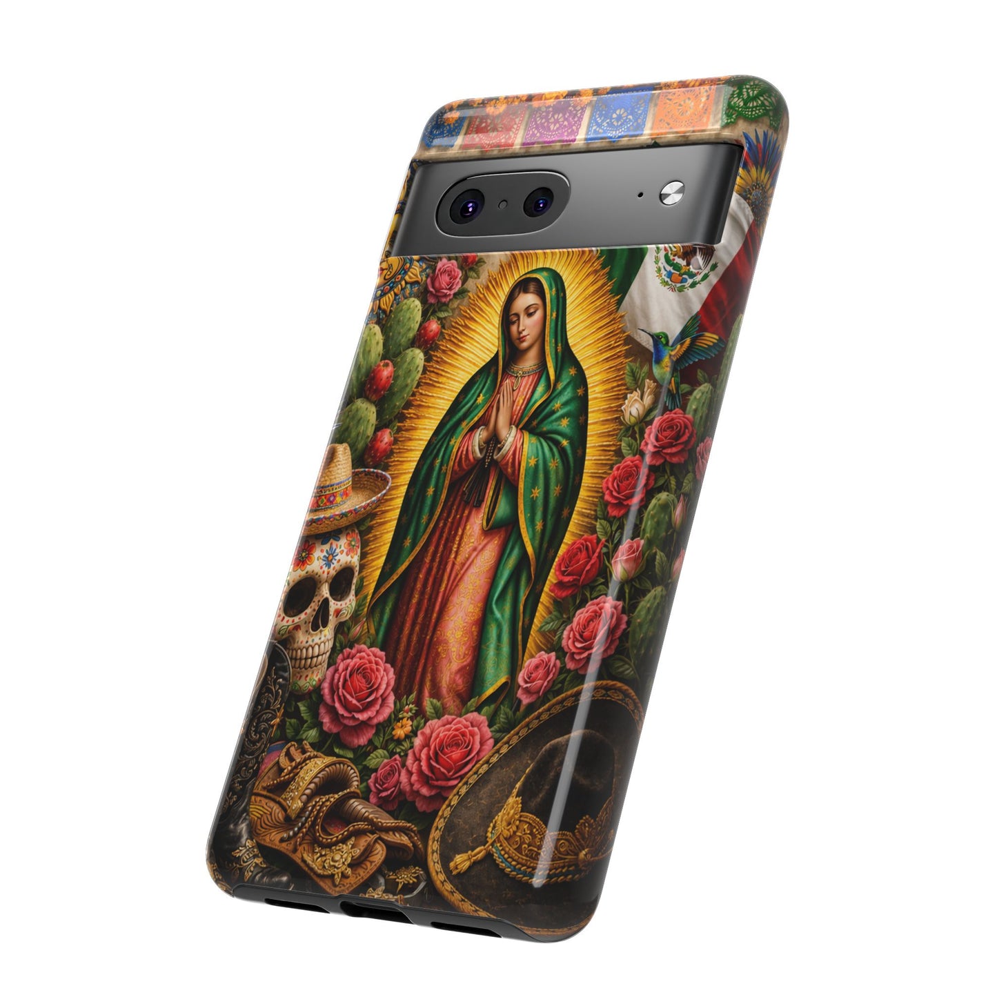 Virgen de Guadalupe Phone Case Mexican Floral iPhone Samsung Pixel Case