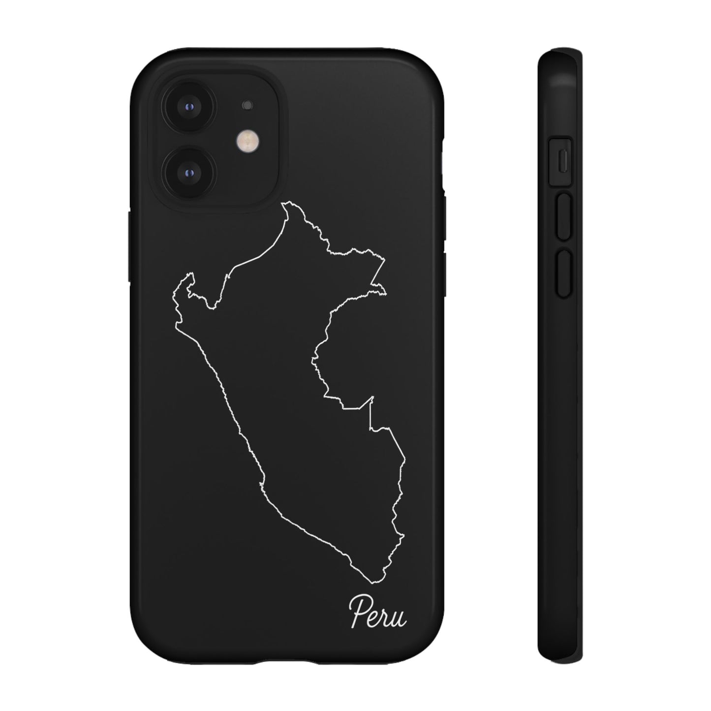 Peru Outline Phone Case – Minimal Country Map Tough Case (iPhone, Samsung, Pixel)