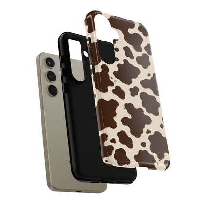 Western Cow Print Tough Phone Case for iPhone Samsung Galaxy Pixel