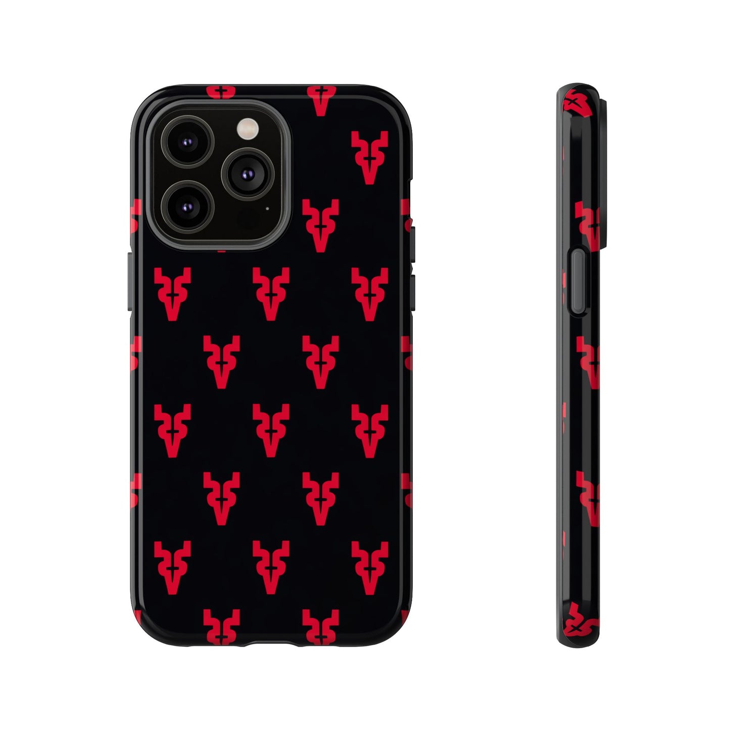 Mazatlán Bull Phone Case – Black Red Streetwear Tough Shockproof Cover