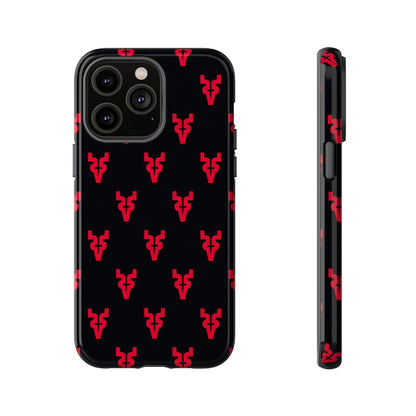 Mazatlán Bull Phone Case – Black Red Streetwear Tough Shockproof Cover