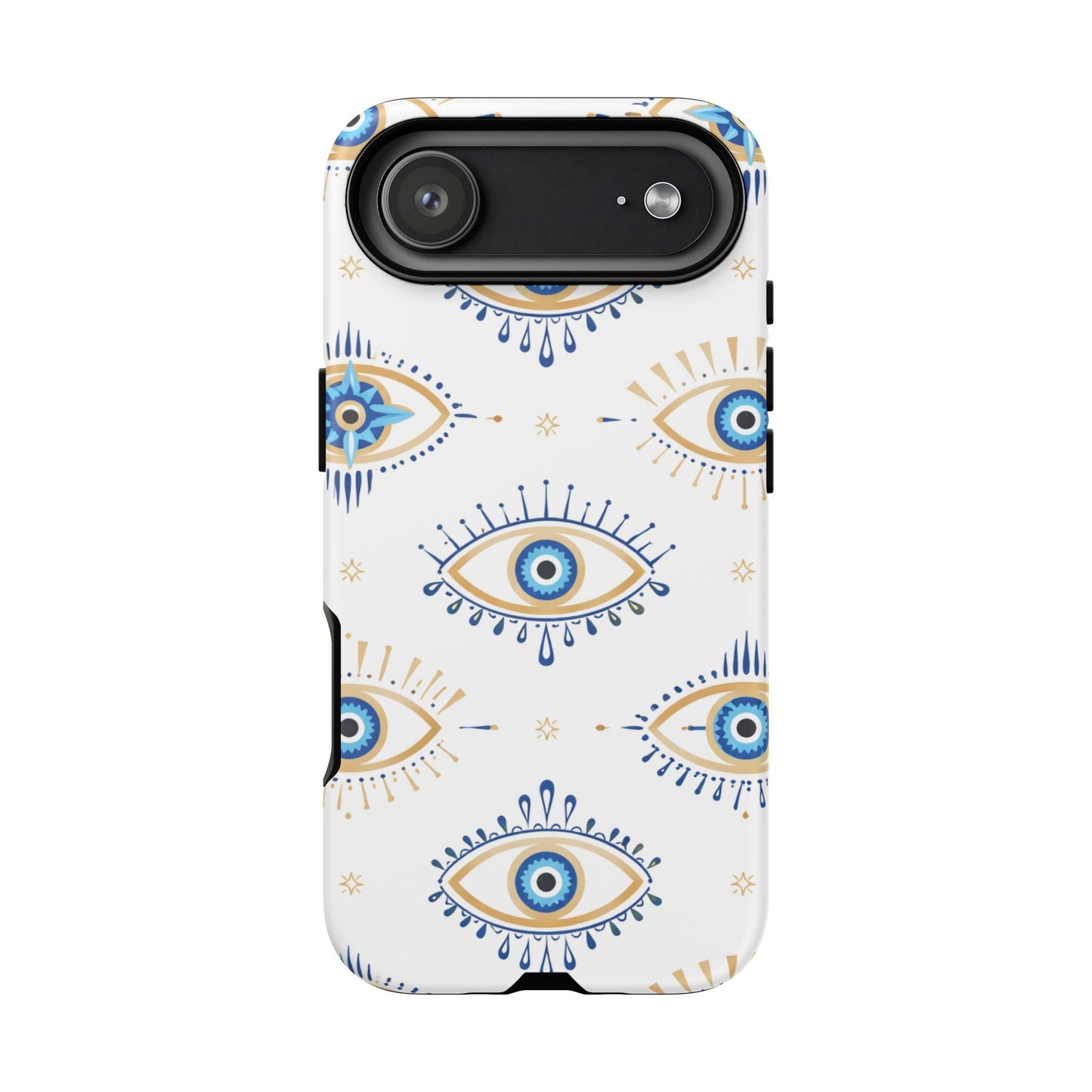Blue Evil Eye Phone Case – Protective Slim Shockproof Cover for Iphone, Samsung Galaxy and Pixel