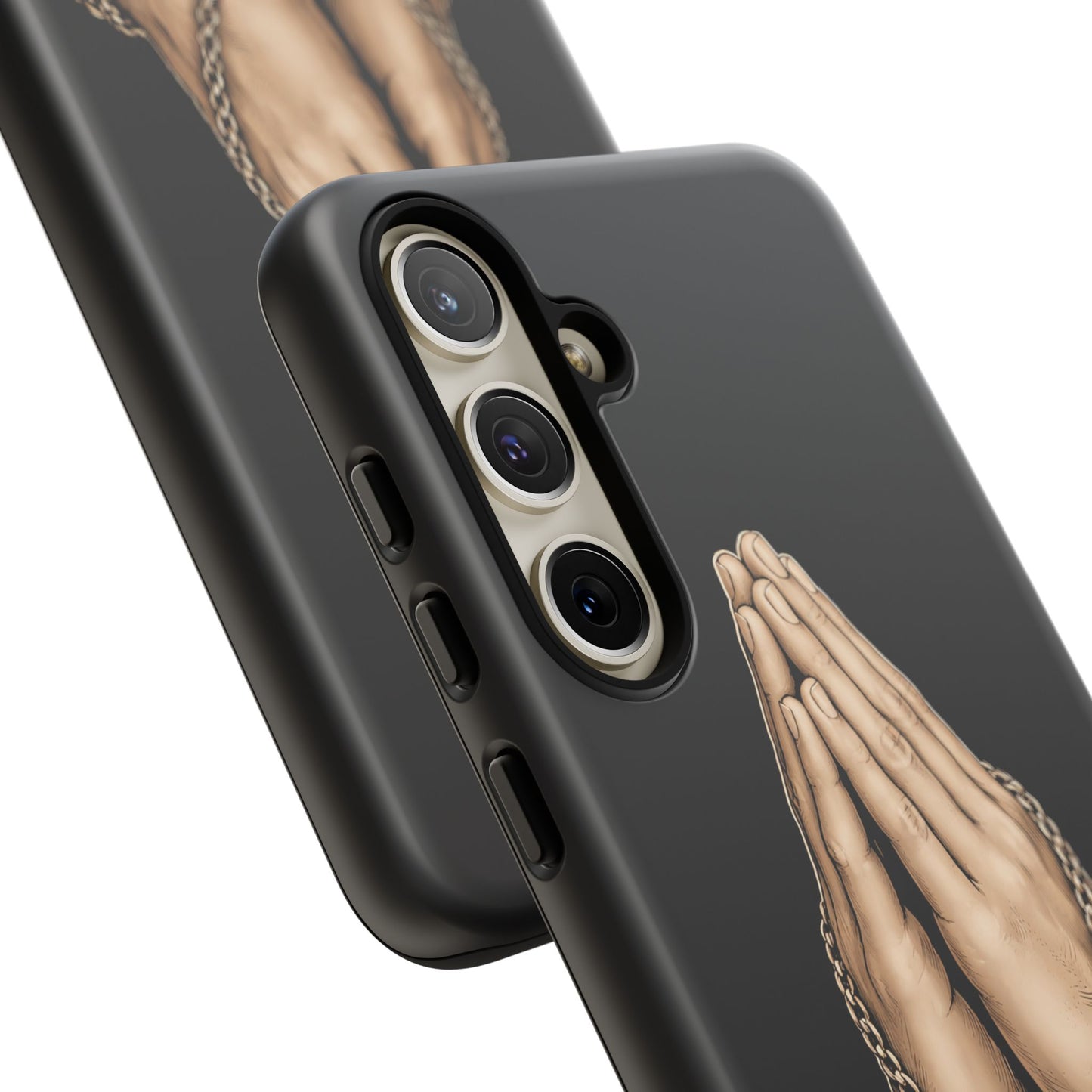 Praying Hands Cross Phone Case – Christian Faith Scripture Cover