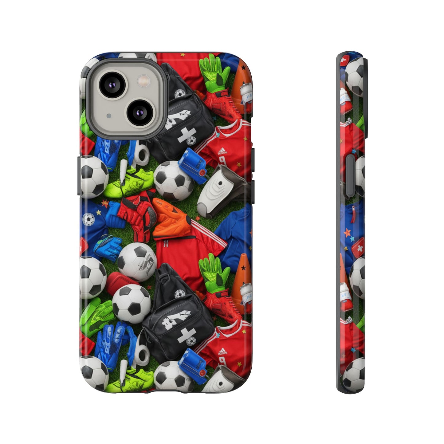 Soccer Ball Pattern Phone Case – Sports Fan Tough Protective Game Day Case