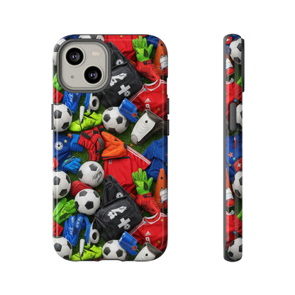 Soccer Ball Pattern Phone Case – Sports Fan Tough Protective Game Day Case