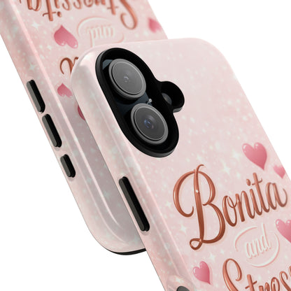Bonita Stressita Phone Case Cute Latina Aesthetic Pink Coquette Case