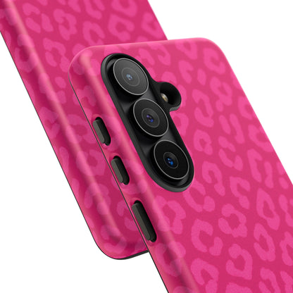 Hot Pink Leopard Phone Case – Bold Coquette Aesthetic Tough Case