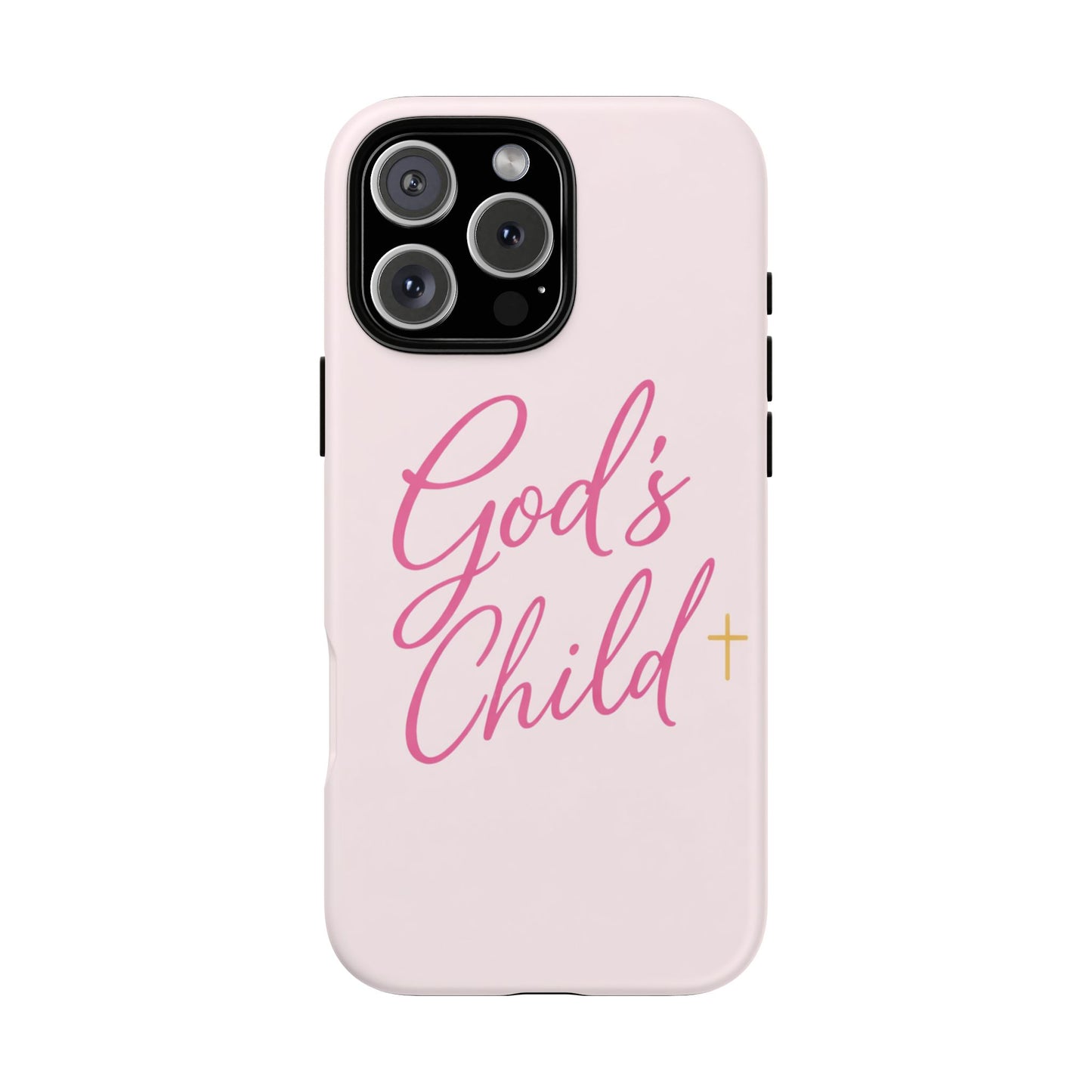 Gods Child Phone Case Christian Pink Aesthetic Tough iPhone Case