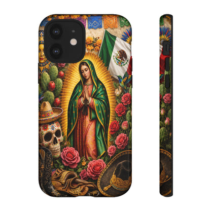 Virgen de Guadalupe Phone Case Mexican Floral iPhone Samsung Pixel Case