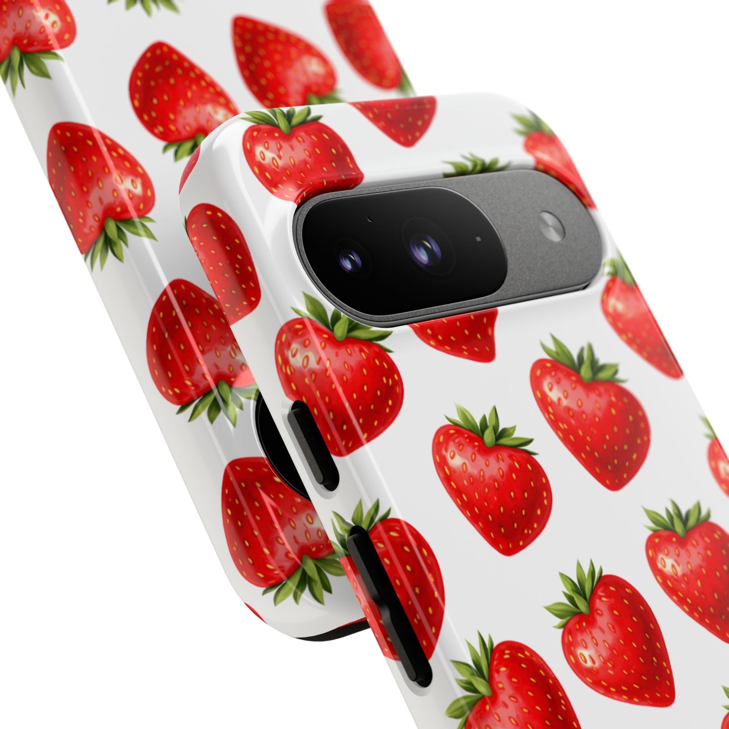 Cute Strawberry Phone Case – Aesthetic Fruit Pattern Protective Cover for Iphone, Samsung Galaxy and Pixel