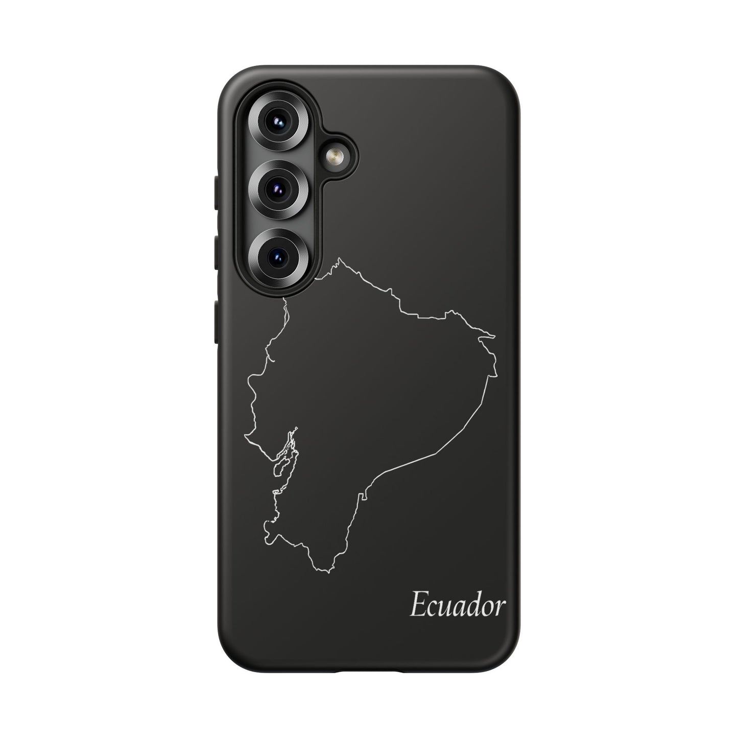 Ecuador Outline Phone Case – Minimal Country Map Tough Case (iPhone, Samsung, Pixel)