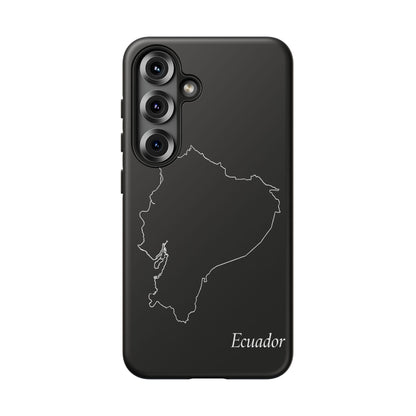 Ecuador Outline Phone Case – Minimal Country Map Tough Case (iPhone, Samsung, Pixel)