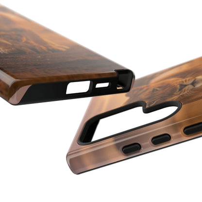 Lioness & Cub Phone Case | Safari Wildlife Tough Case for iPhone & Samsung
