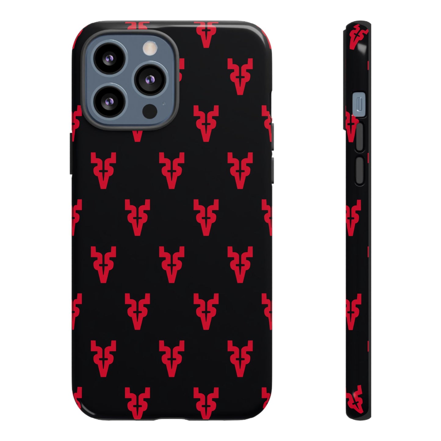 Mazatlán Bull Phone Case – Black Red Streetwear Tough Shockproof Cover