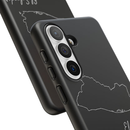 El Salvador Outline Phone Case – Minimal Country Map Tough Case (iPhone, Samsung, Pixel)