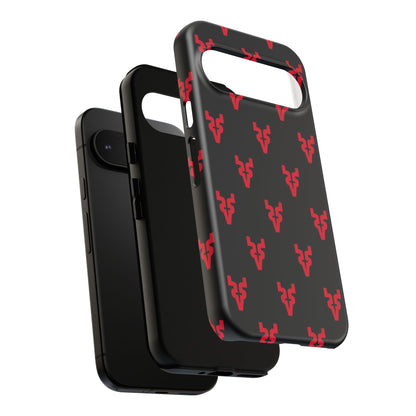 Mazatlán Bull Phone Case – Black Red Streetwear Tough Shockproof Cover