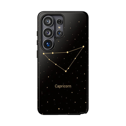 Capricorn Zodiac Constellation Phone Case – Luxe Gold Celestial Cover