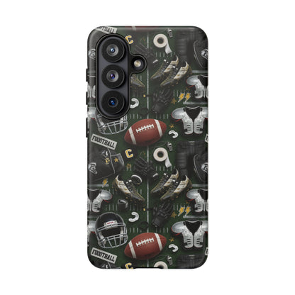 Football Pattern Phone Case – Sports Fan Tough Protective Game Day Case