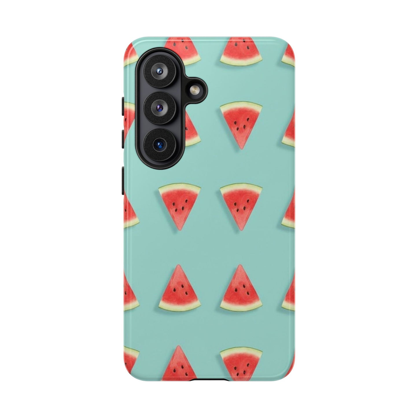 Watermelon Phone Case – Pastel Blue Summer Fruit Tough Case (iPhone, Samsung, Pixel)