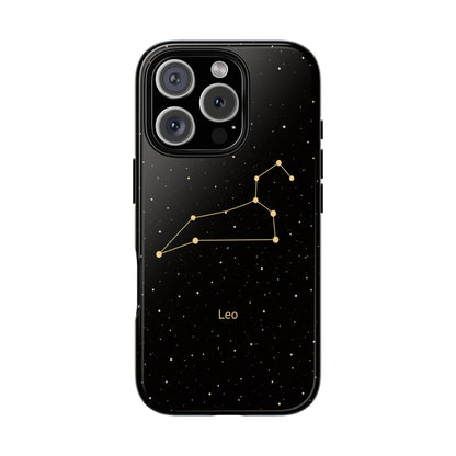 Leo Zodiac Constellation Phone Case – Luxe Gold Celestial Cover