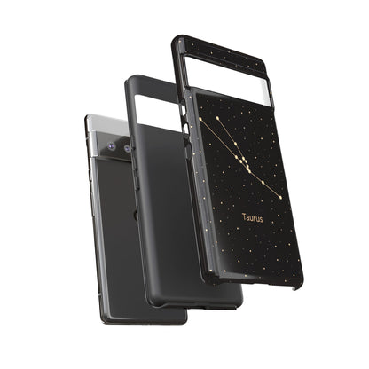 Taurus Zodiac Constellation Phone Case – Luxe Gold Celestial Cover