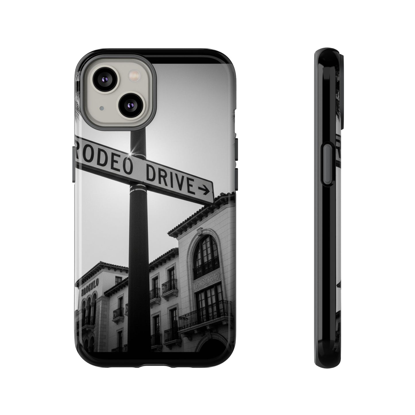 Rodeo Drive Phone Case | Los Angeles Aesthetic Black & White Photography | Luxury LA Street Tough Case for iPhone & Samsung