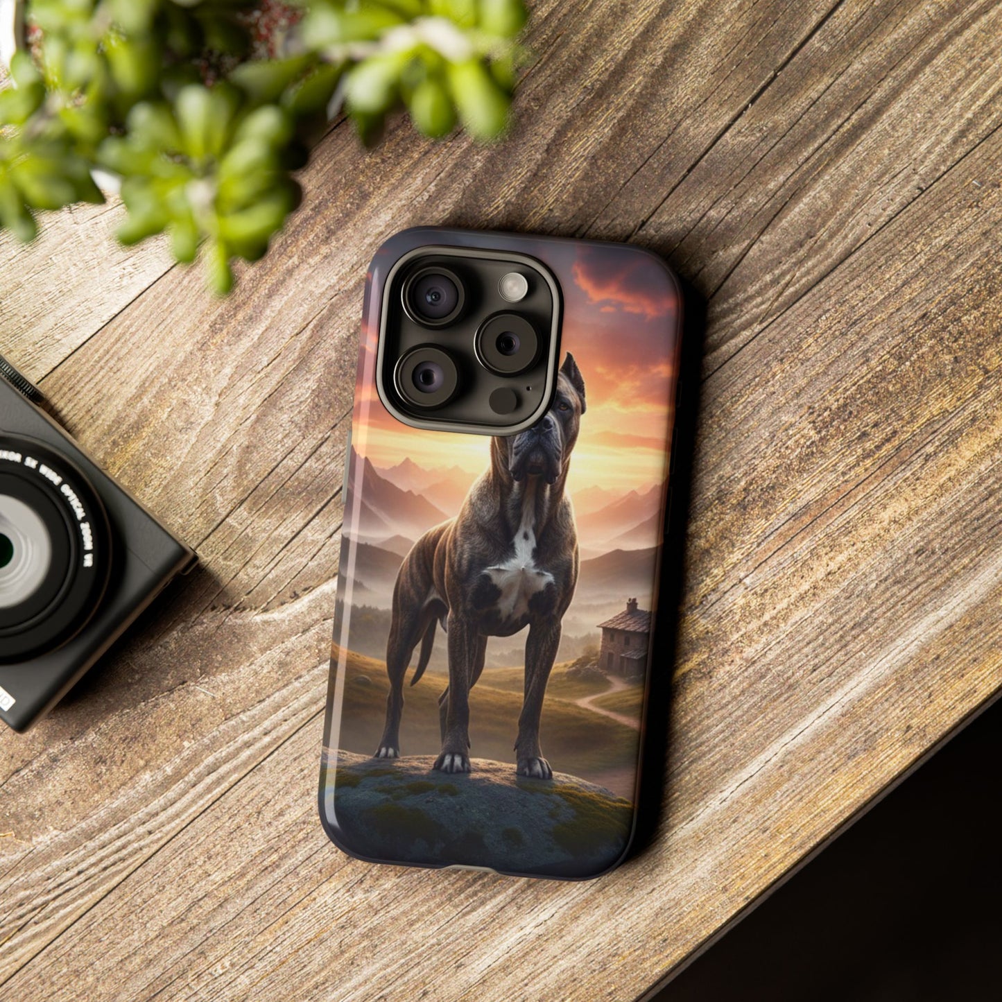 Cane Corso Phone Case – Guard Dog Sunset Tough Case (iPhone, Samsung, Pixel) | Dog Lover Gift