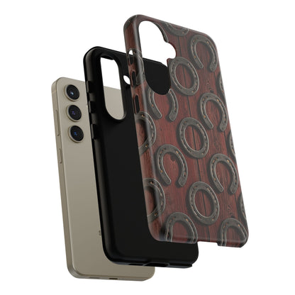 Rustic Horseshoe Western Phone Case – Cowboy Country Ranch Tough Case