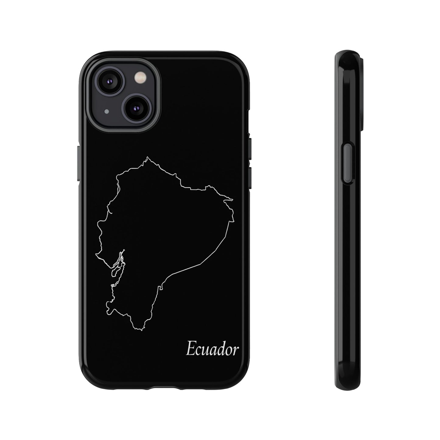 Ecuador Outline Phone Case – Minimal Country Map Tough Case (iPhone, Samsung, Pixel)