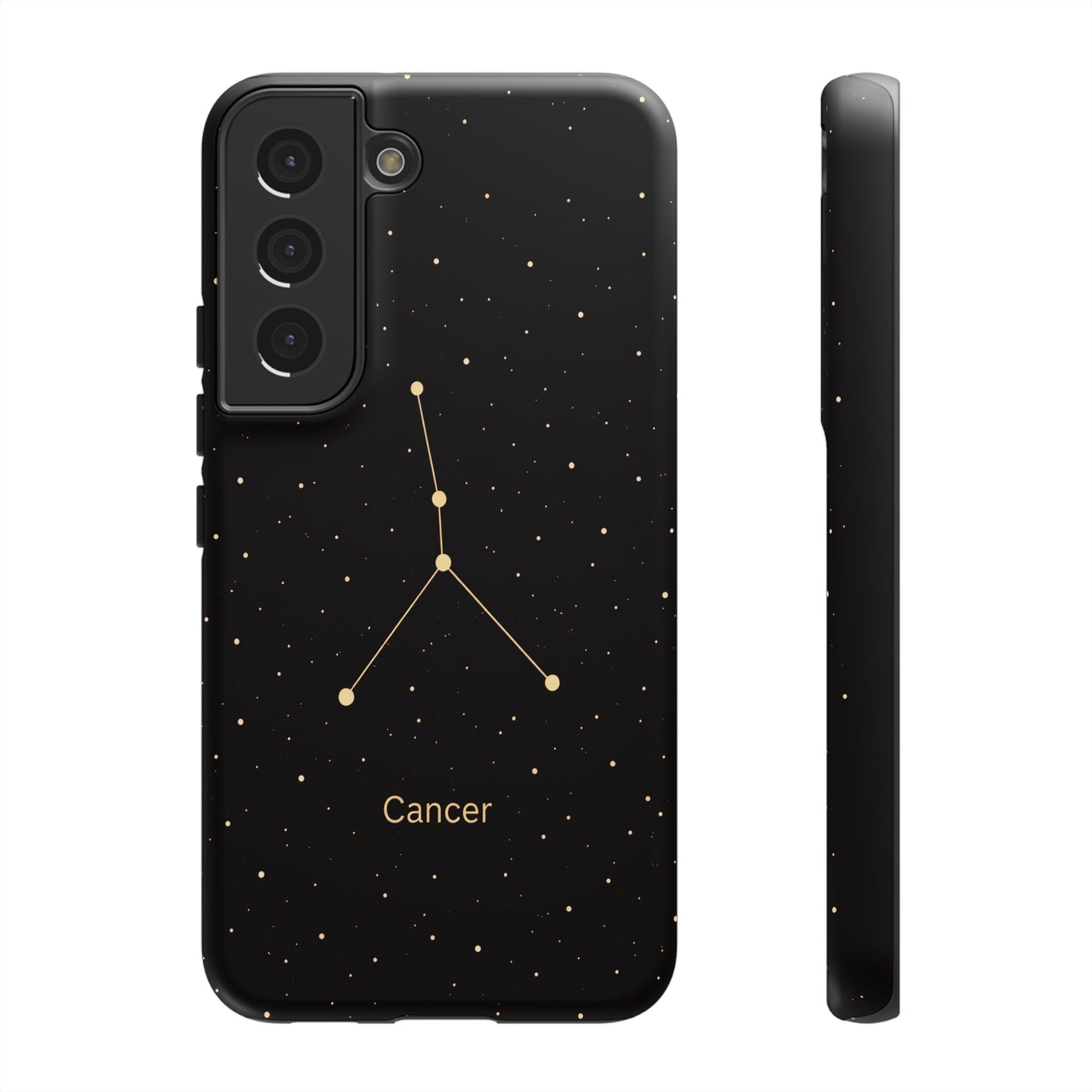 Cancer Zodiac Constellation Phone Case – Luxe Gold Celestial Cover