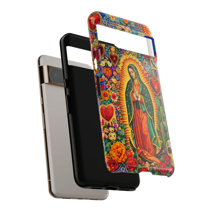 Virgin Mary Guadalupe Phone Case Mexican Folk Art Tough Cover iPhone Samsung