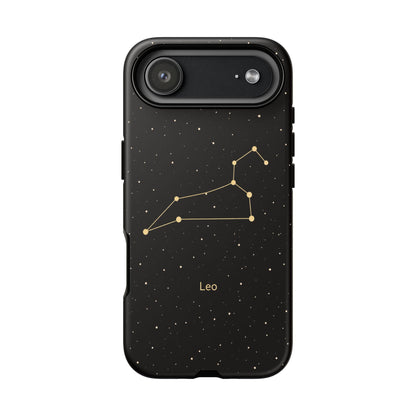 Leo Zodiac Constellation Phone Case – Luxe Gold Celestial Cover