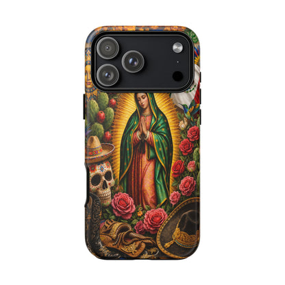 Virgen de Guadalupe Phone Case Mexican Floral iPhone Samsung Pixel Case
