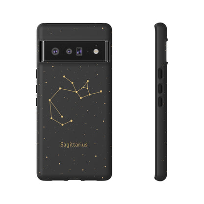 Sagittarius Zodiac Constellation Phone Case – Luxe Gold Celestial Cover