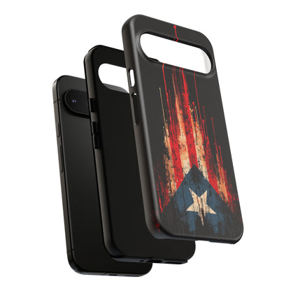 Puerto Rico Flag Phone Case | Distressed Puerto Rican Flag Tough Case | Boricua Pride Protective iPhone Samsung Cover