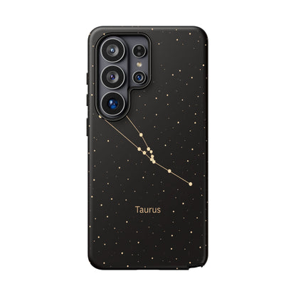 Taurus Zodiac Constellation Phone Case – Luxe Gold Celestial Cover