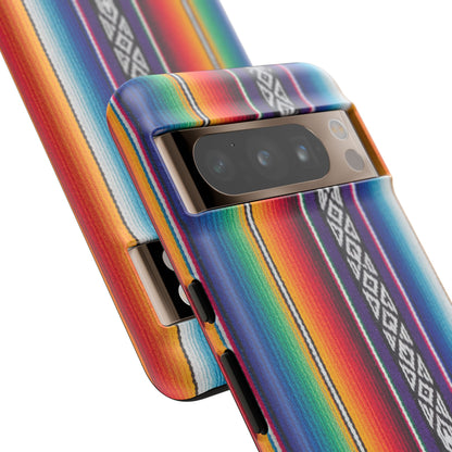 Serape Stripe Phone Case – Colorful Mexican Blanket Pattern Tough Case