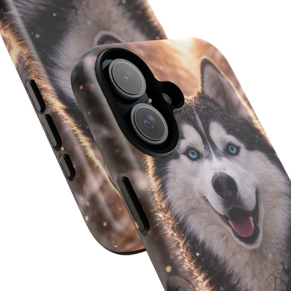 Siberian Husky Tough Phone Case | Blue Eyes Dog Cover Protective iPhone Case