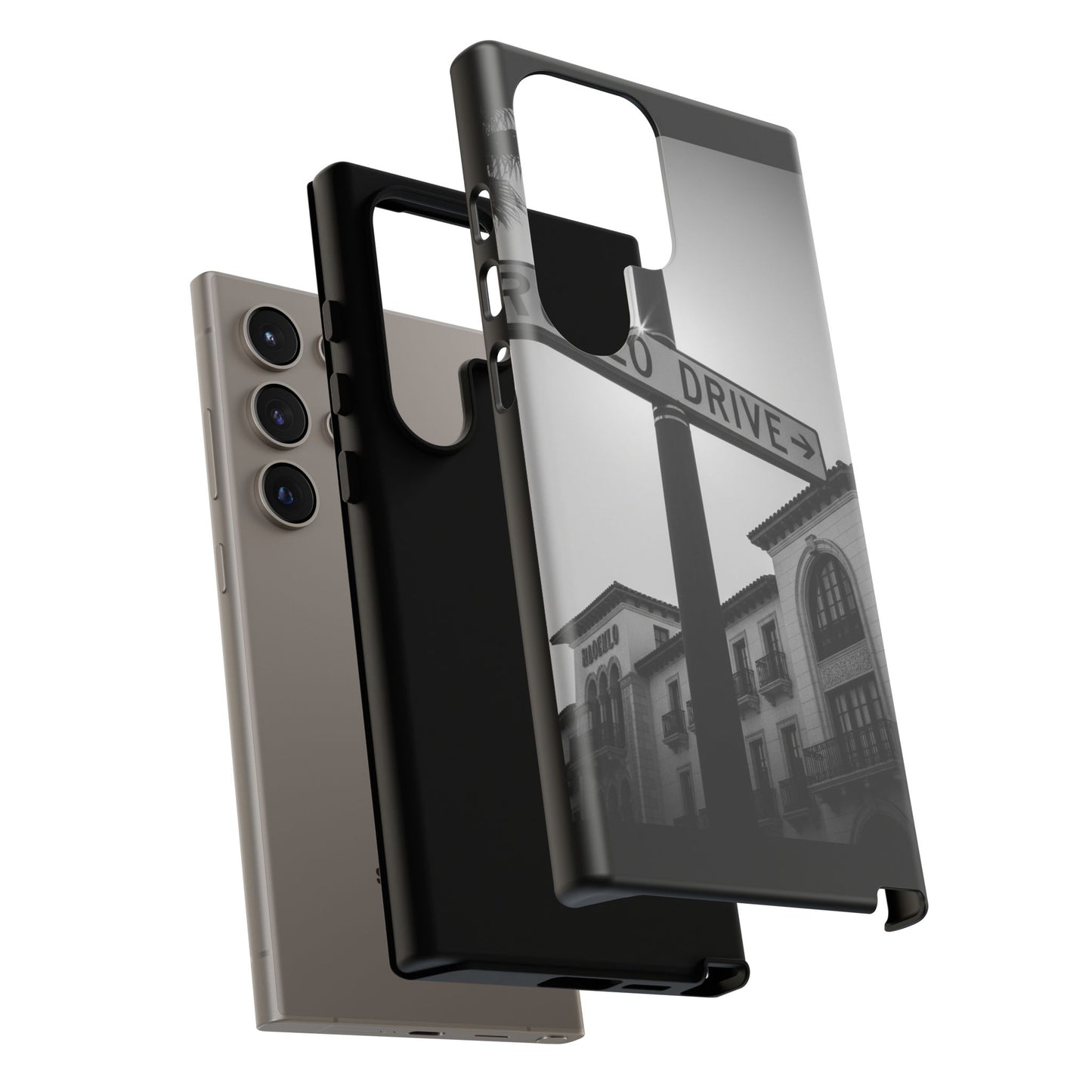 Rodeo Drive Phone Case | Los Angeles Aesthetic Black & White Photography | Luxury LA Street Tough Case for iPhone & Samsung