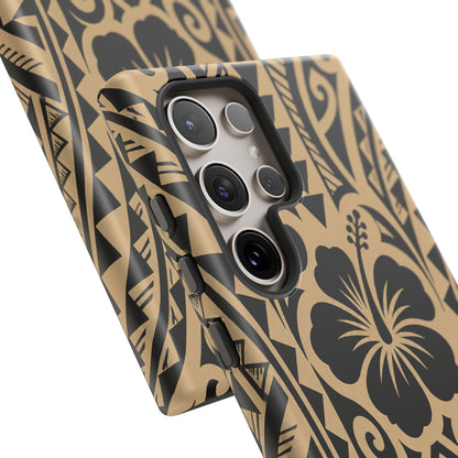 Polynesian Tribal Hawaiin Hibiscus Phone Case for iPhone Samsung Galaxy