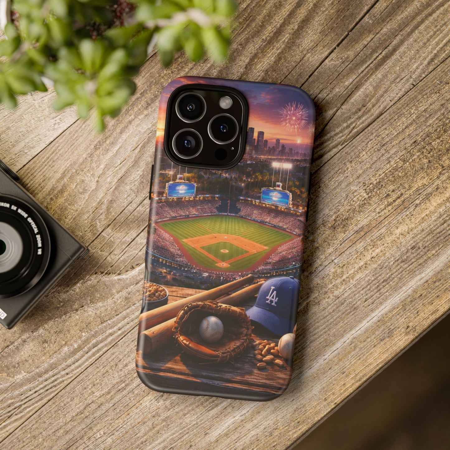 Baseball Sunset Stadium Phone Case LA Game Day Sports Aesthetic Case